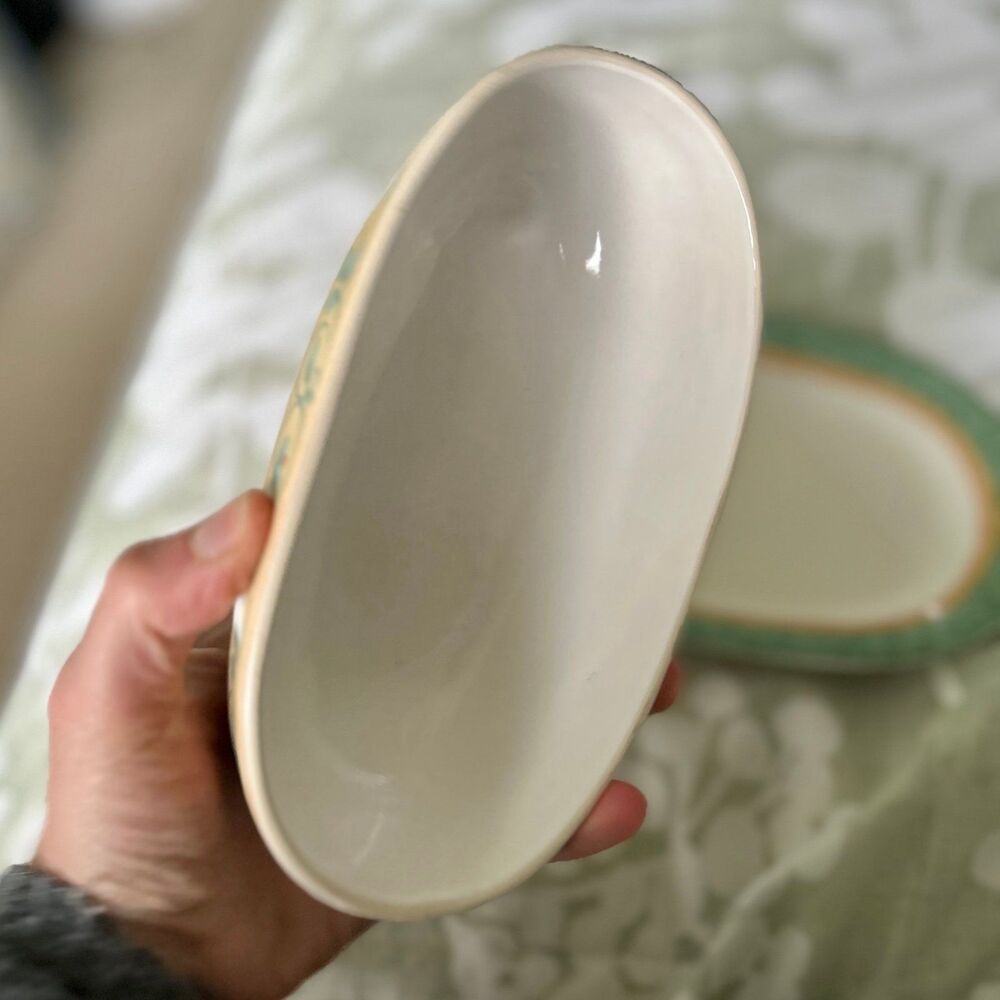 VTG French Quarter Dainty Ceramic Pfaltzgraff Kitchen Butter Dish With Lid - Picture 7 of 11